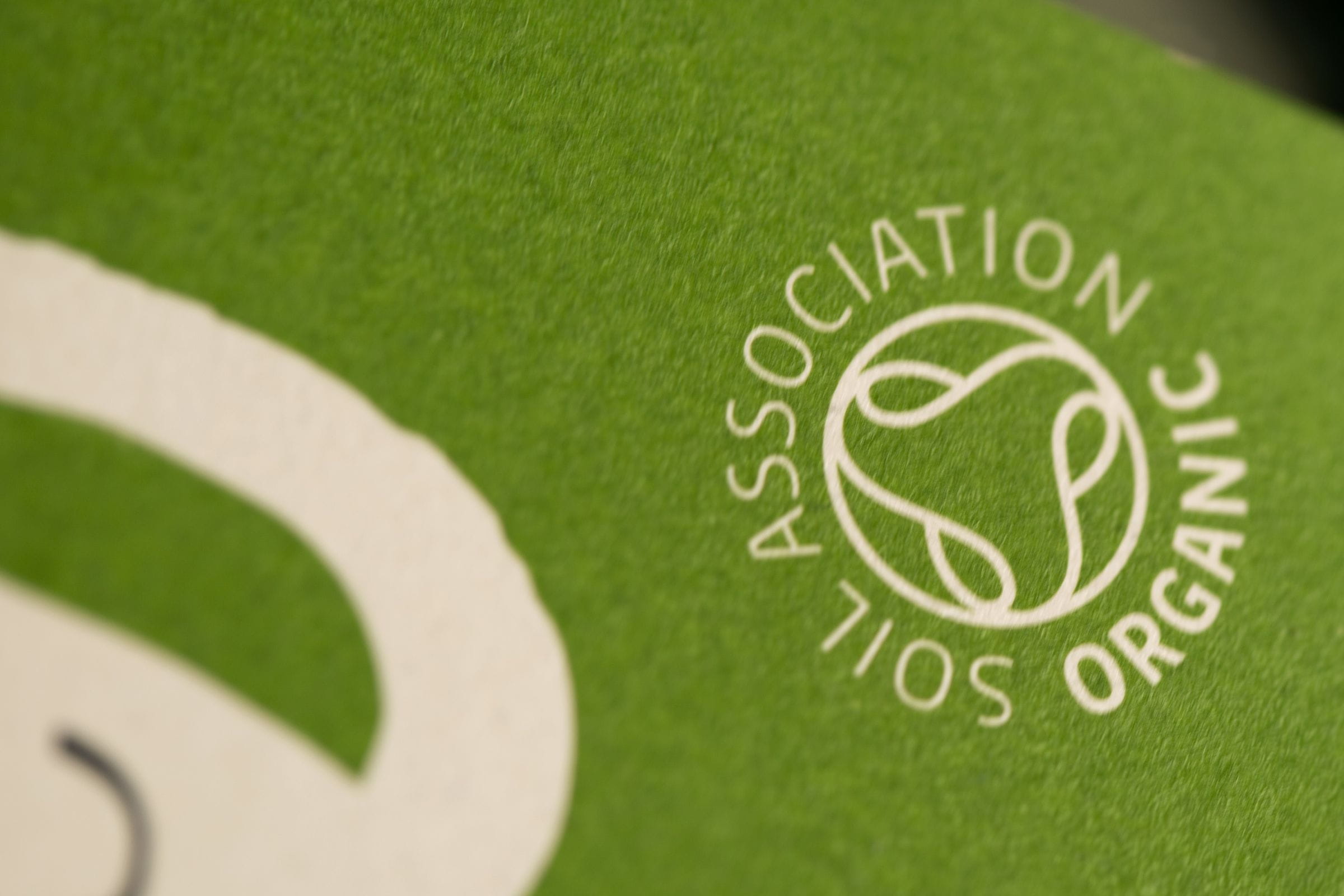 The Soil Association organic symbol shown on pack