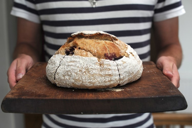 Blackberry and Apple Sourdough