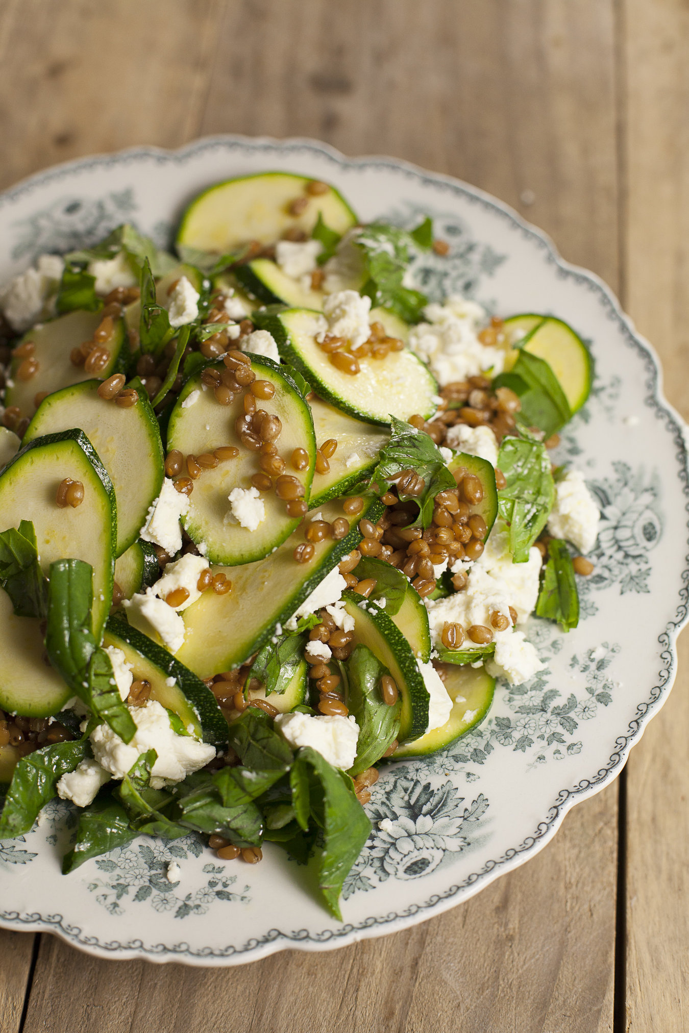 Spelt Salad with Chilli and Mint Dressing
