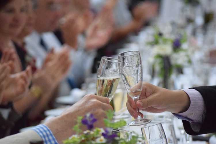 Champagne Glasses Clinking
