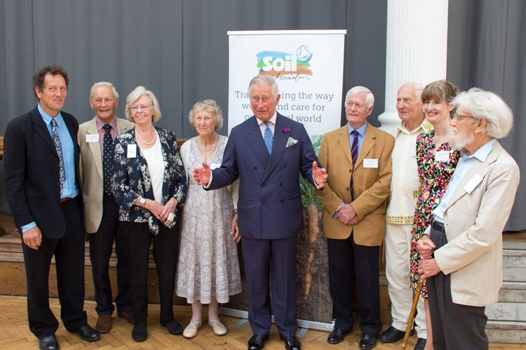 Prince Charles with Soil Association VIPs