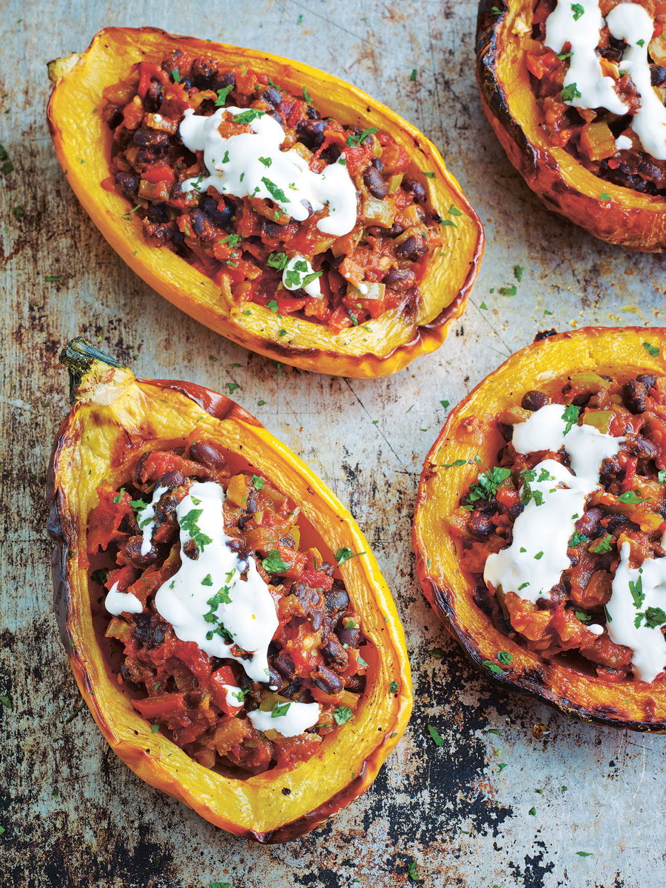 Squash & Black Bean Chili