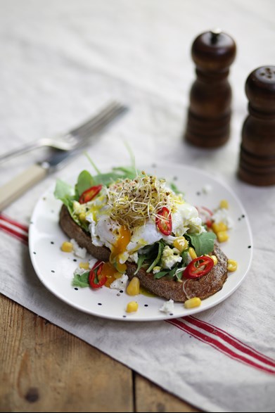 poached egg on toast