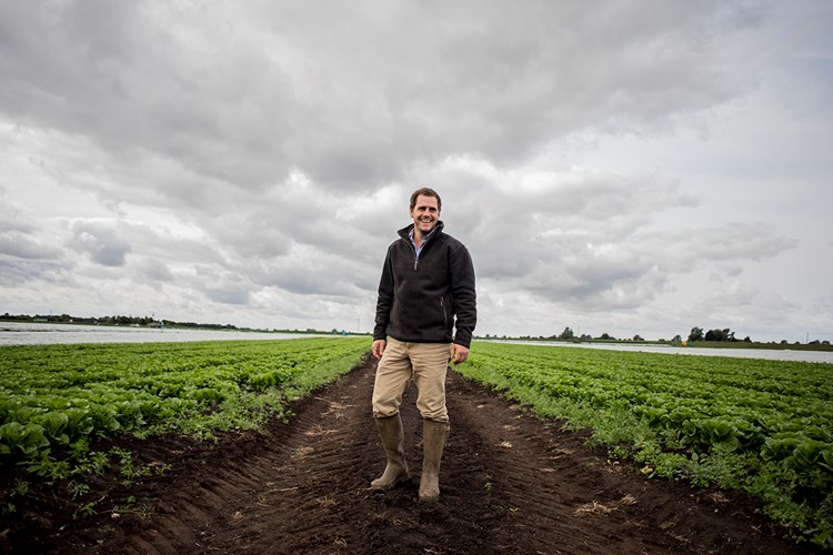 Farmer in field