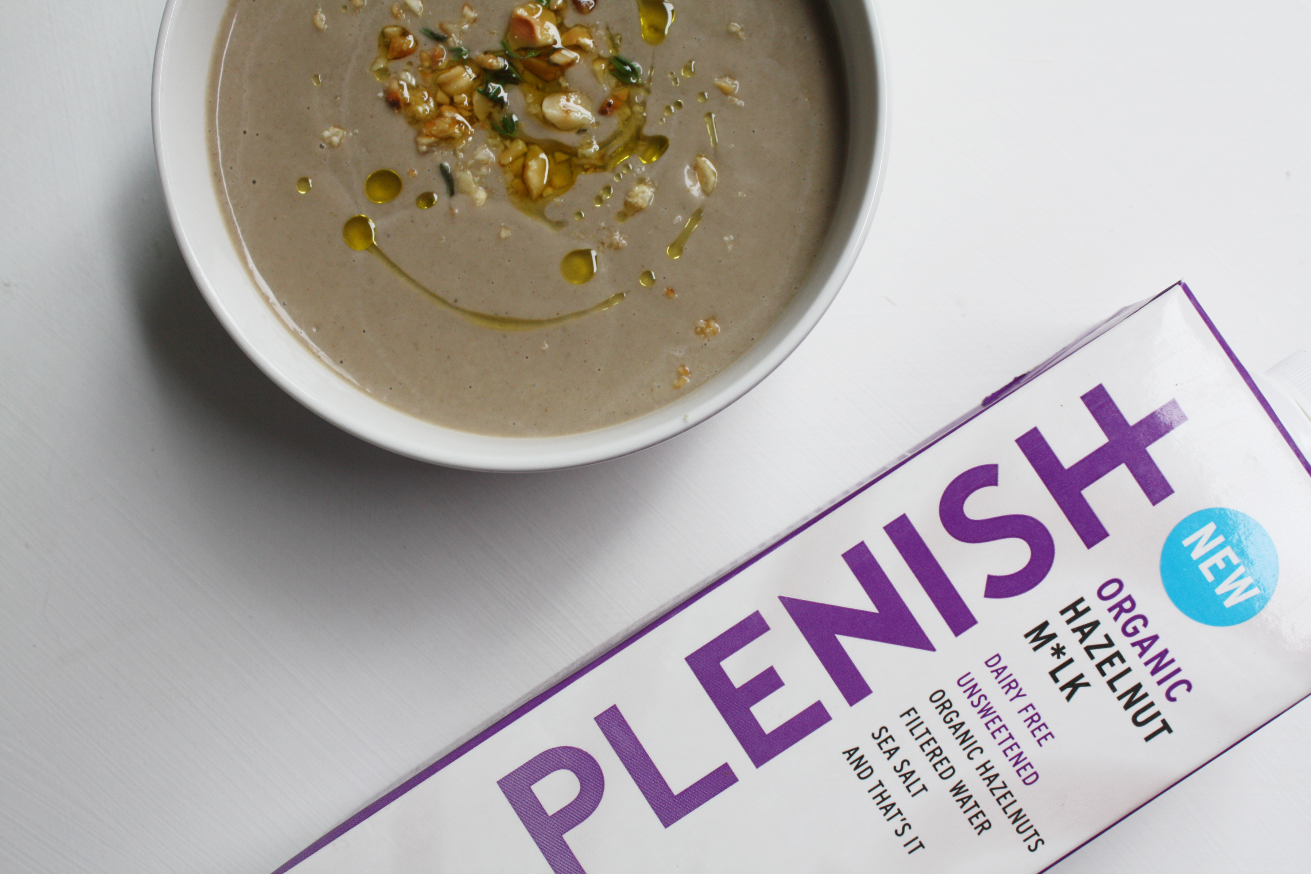 Portobello Mushroom and Toasted Chestnut Soup