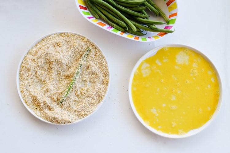 ingredients for a crispy green bean
