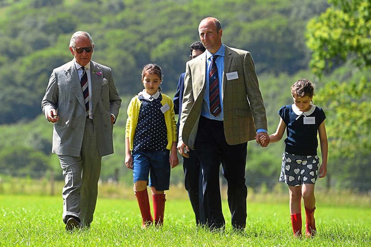 Dafydd Jones meeting with Prince Charles