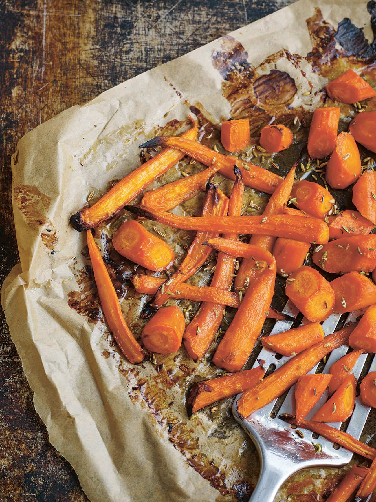 Roast Carrots With Honey And Fennel