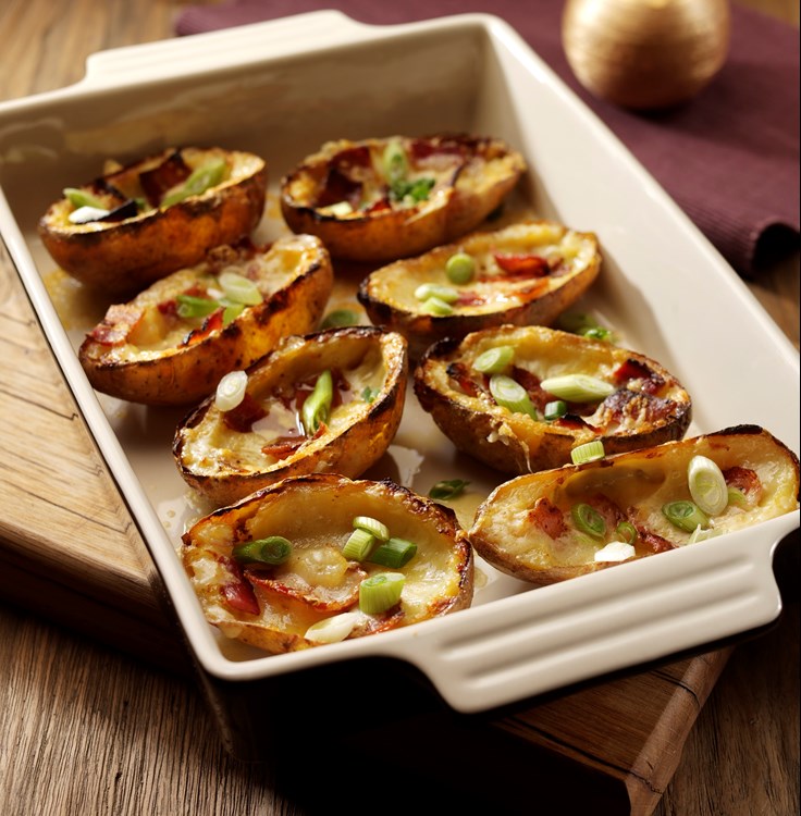 stuffed baked potato skins