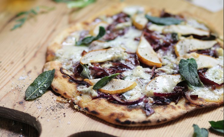 Pear and Blue Cheese Pizza