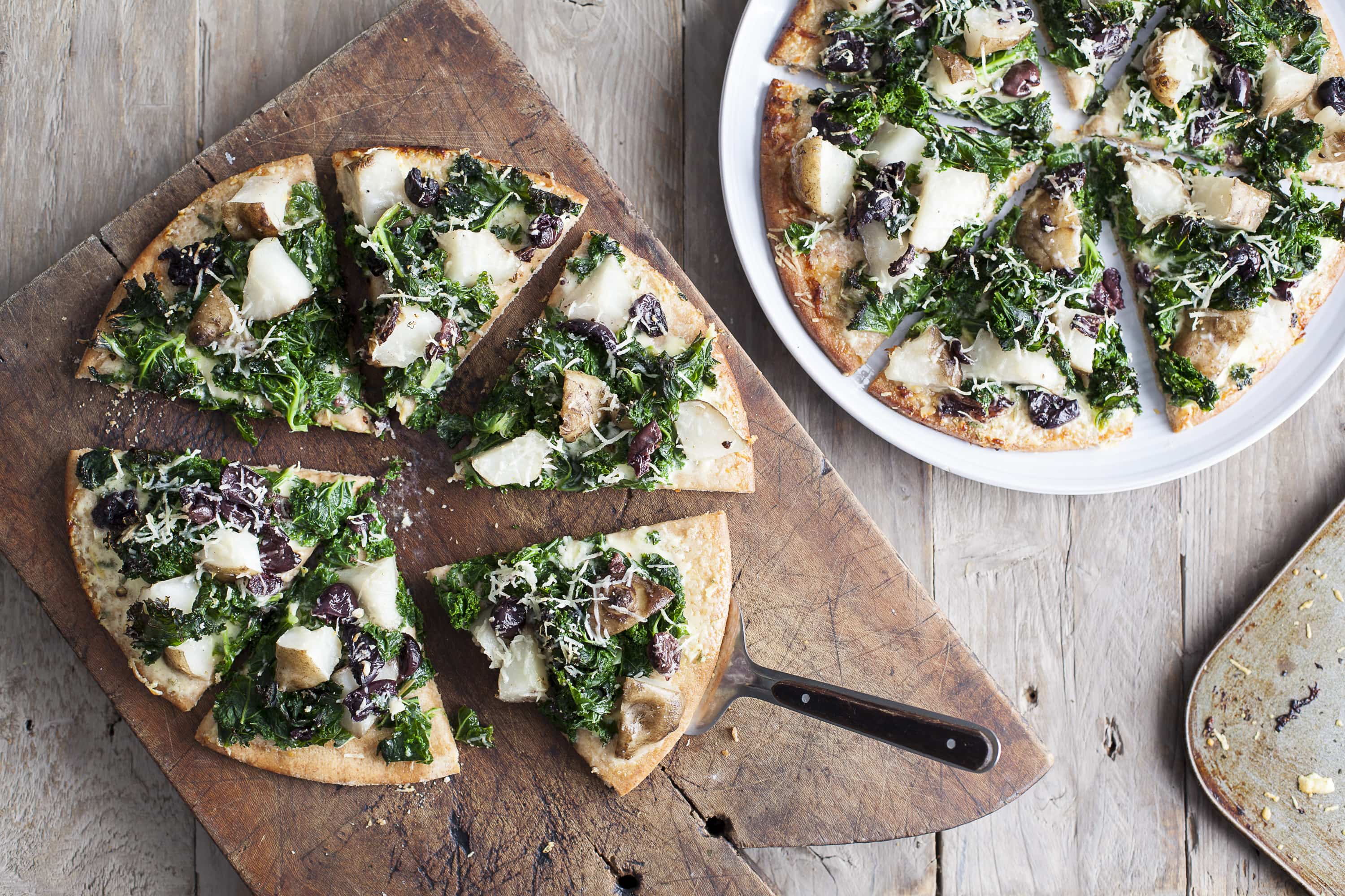 Spelt Pizza Bianca with Jerusalem Artichokes