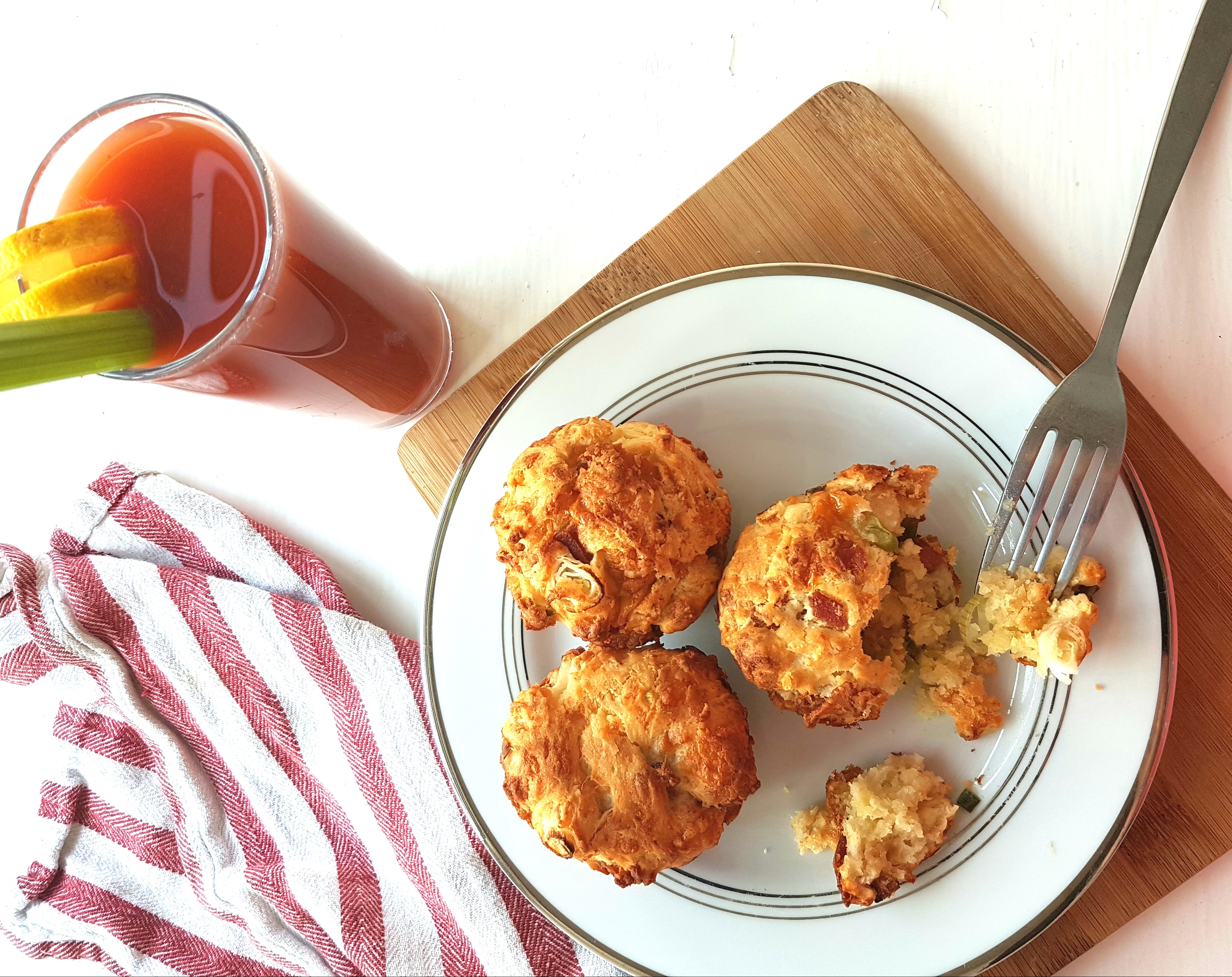 Cheesy Bacon Breakfast Scones