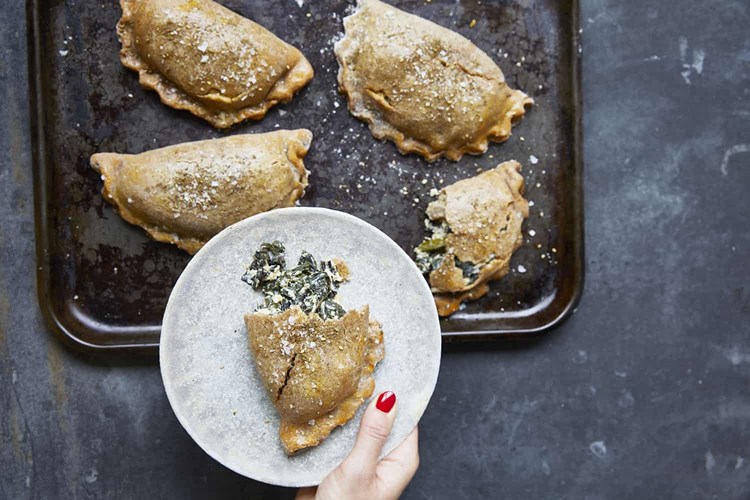 rosie's freshly baked allotment pasties presented on a plate
