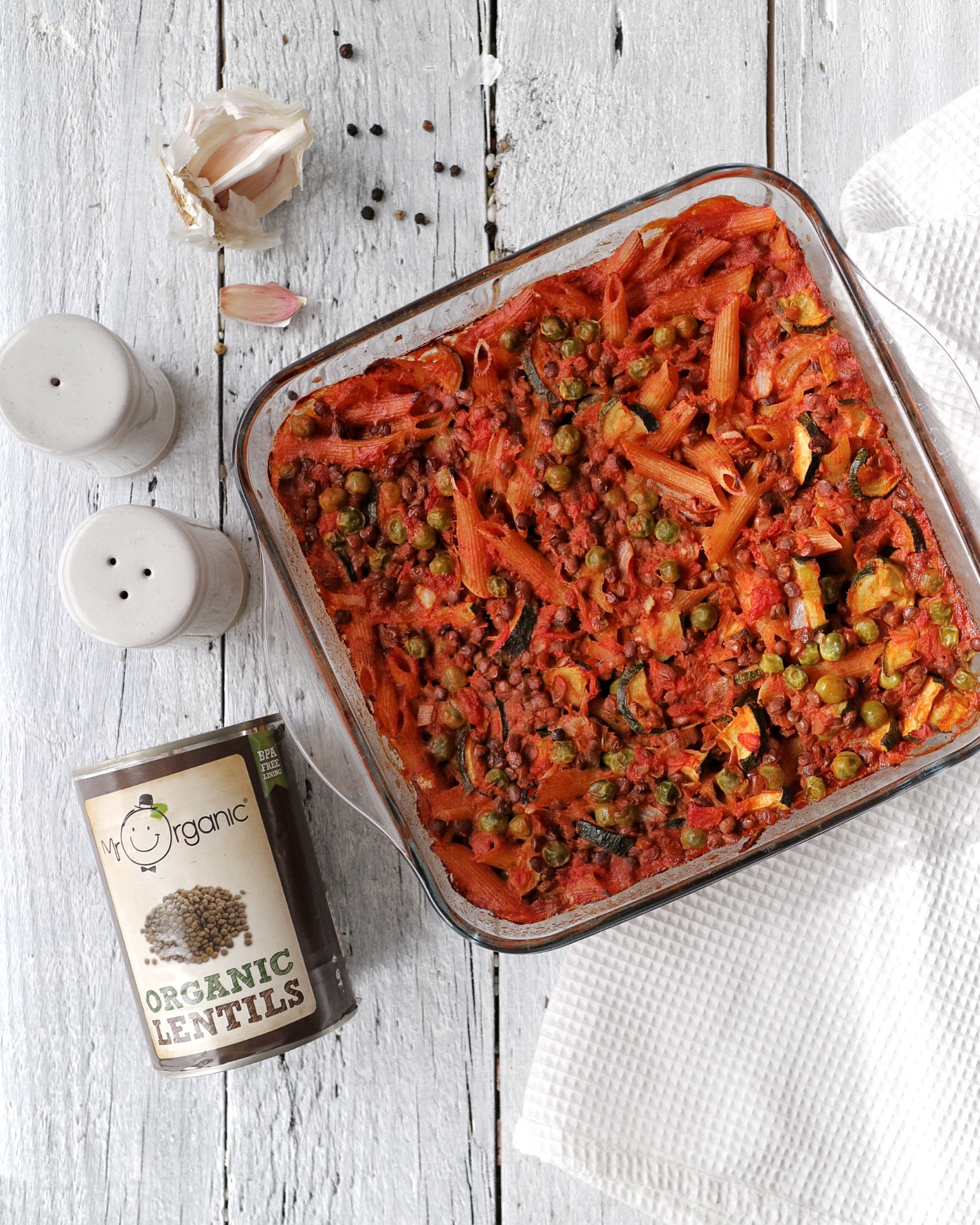 Quick & Easy Lentil Pasta Bake