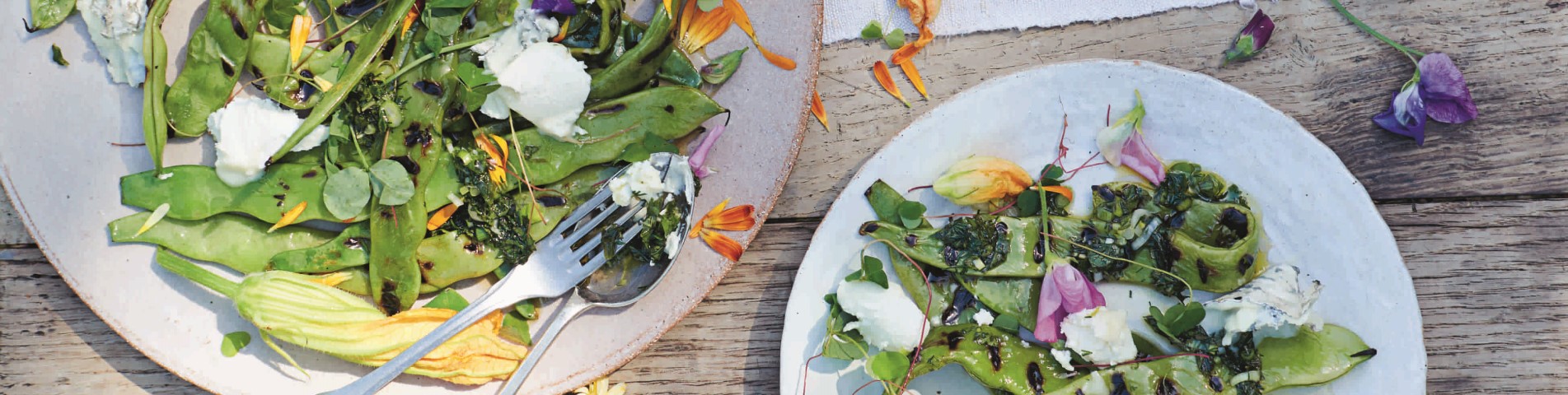 Kathy Slack's Griddled Beans with Goat’s Cheese