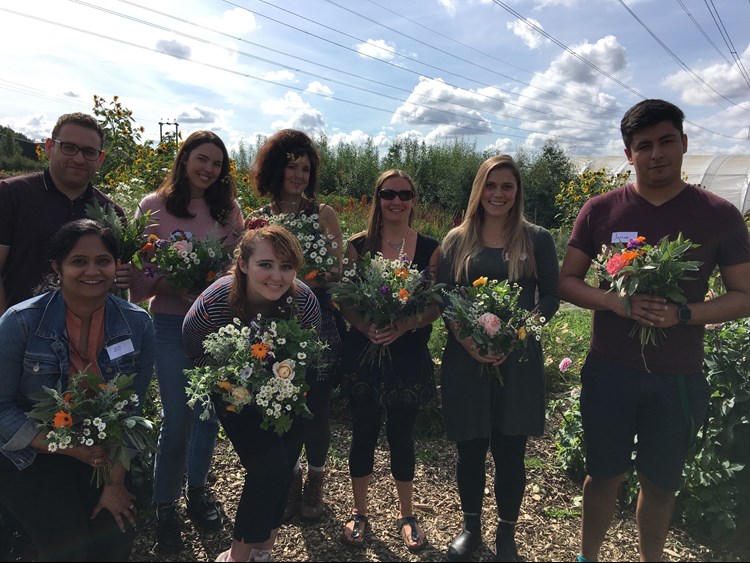 Soil Association team visits organic blooms
