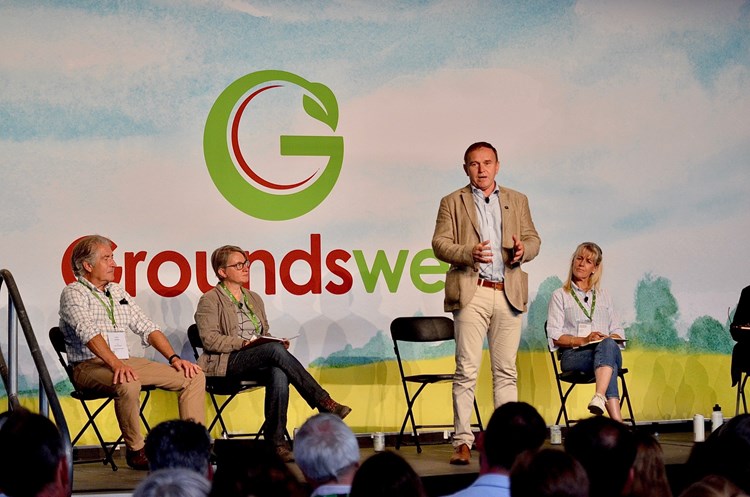 George Eustice speaking at Groundswell
