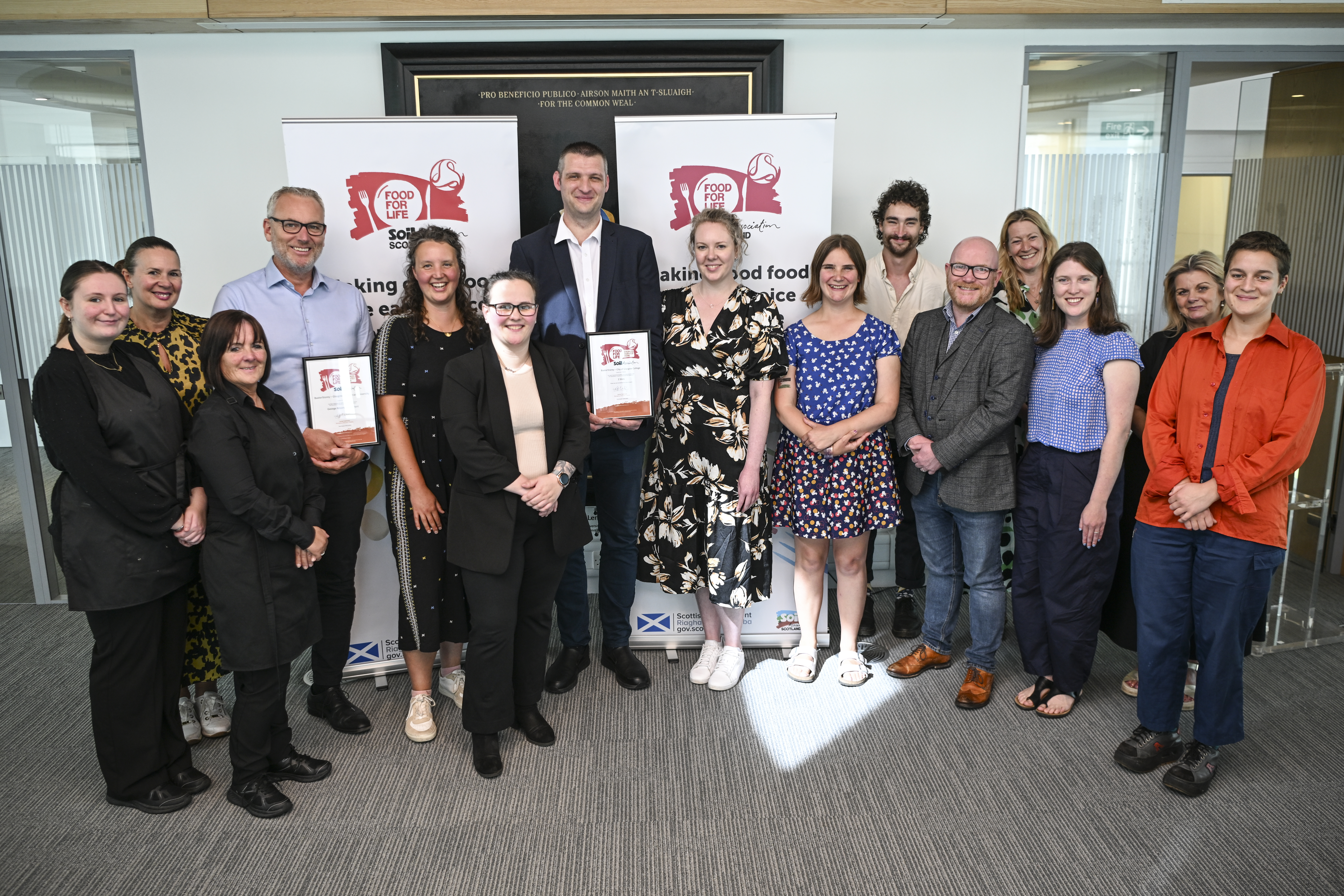 Glasgow Higher and Further Education institutions gain Bronze sustainable catering award