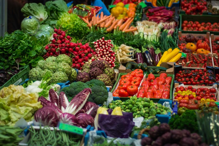 Vegetables at market