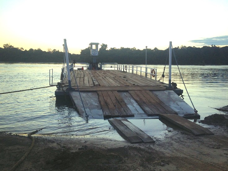Ferry to the forest, Iwokrama