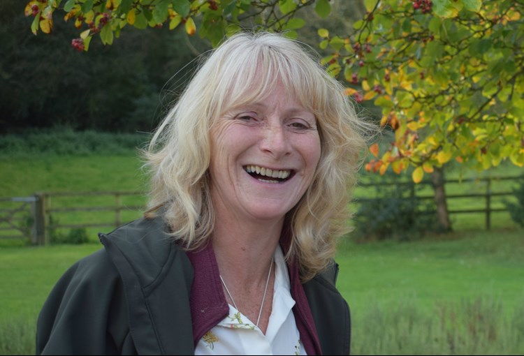 close up of Caroline Corsie