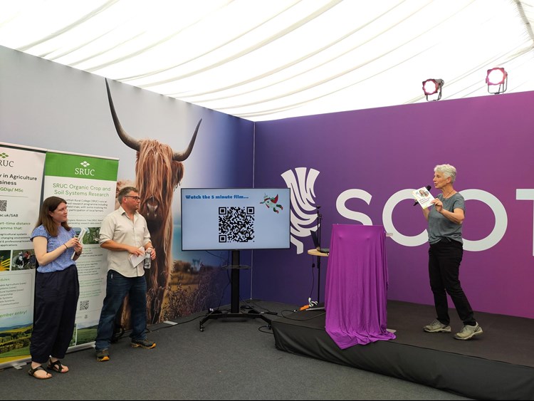 Soil Association event taking place at Royal Highland Show. 