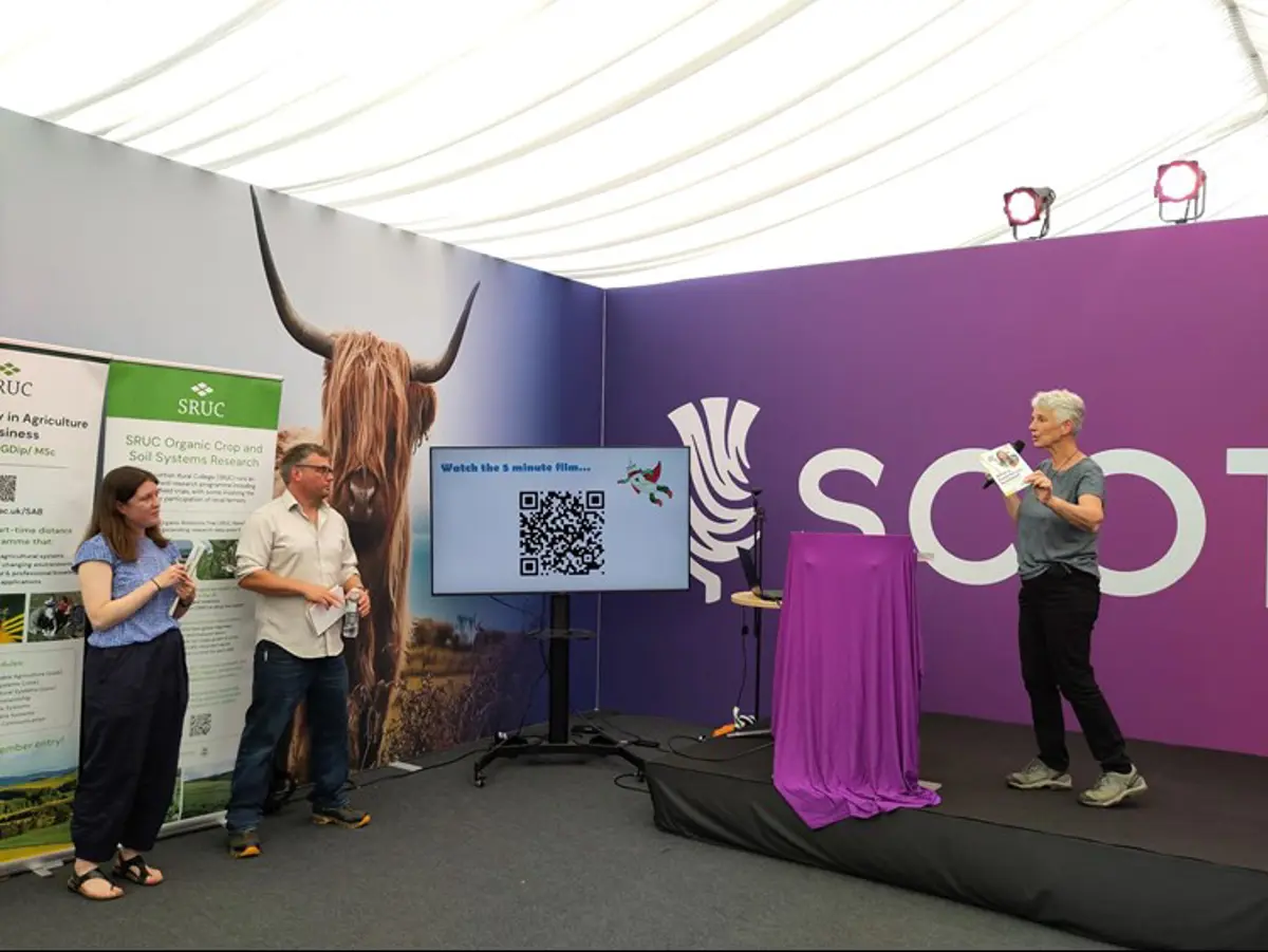 Soil Association event taking place at Royal Highland Show. 