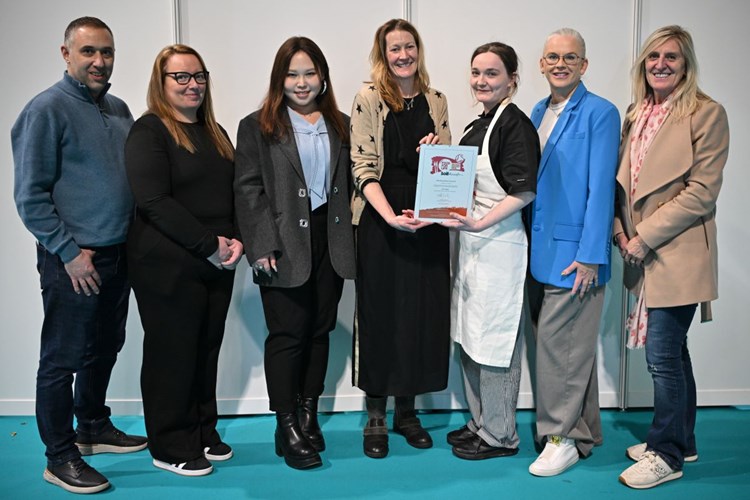 Council members receiving an award