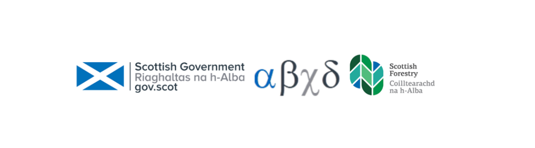 Logos of Scottish Government and Scottish Forestry