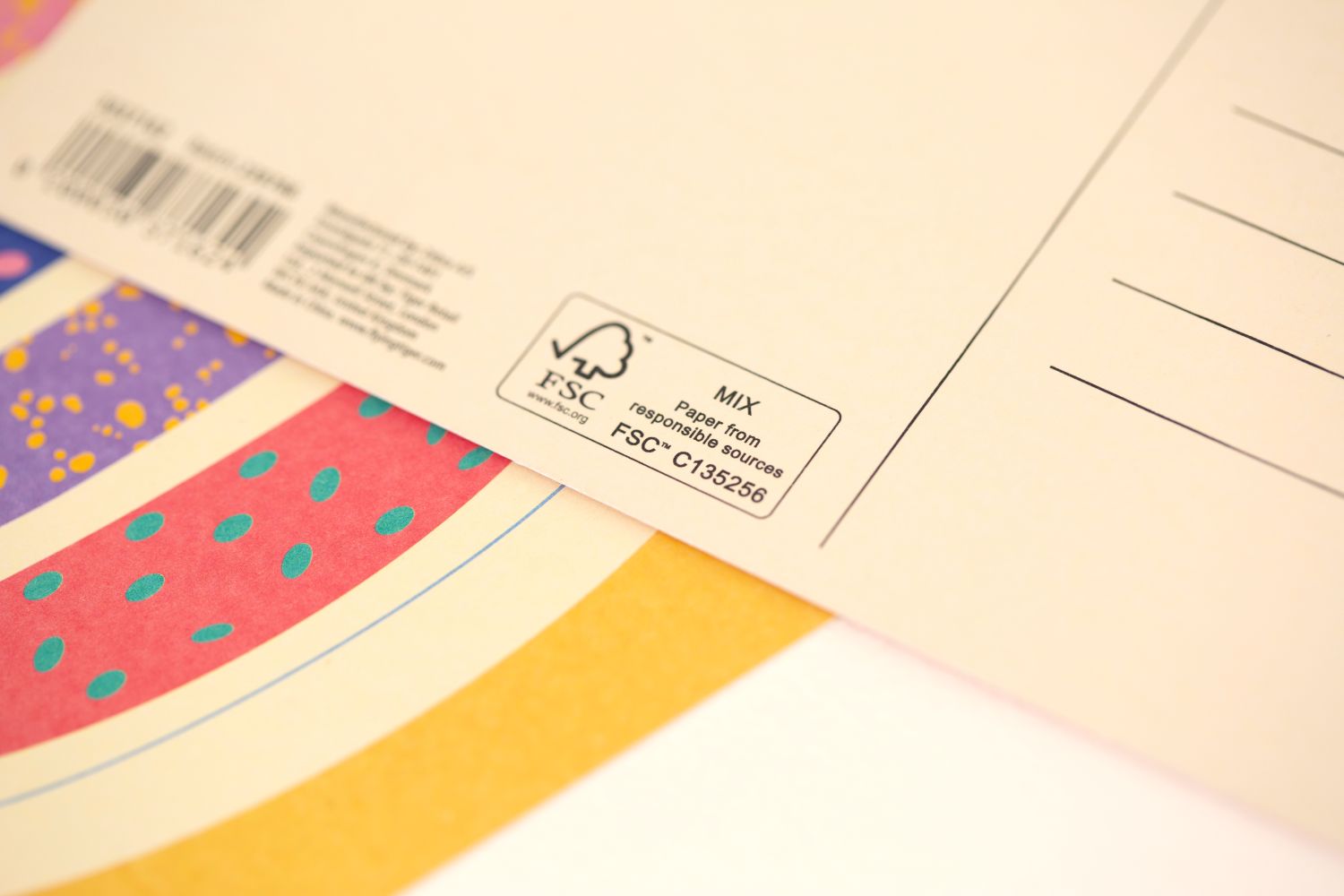 The FSC Mix symbol on printed paper products