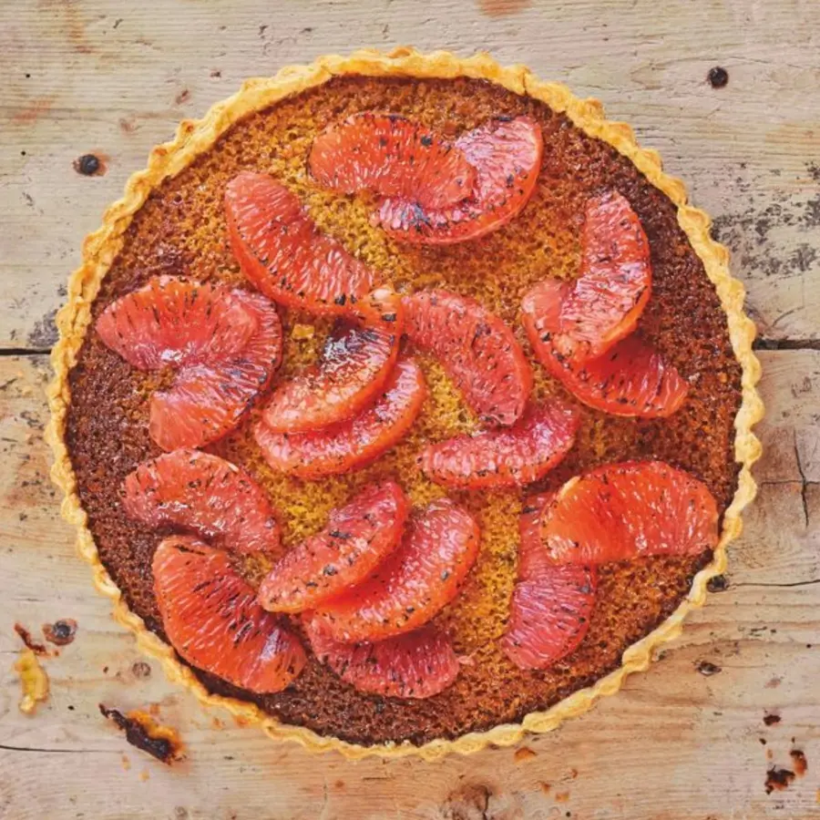 Prue Leith's Grapefruit treacle tart